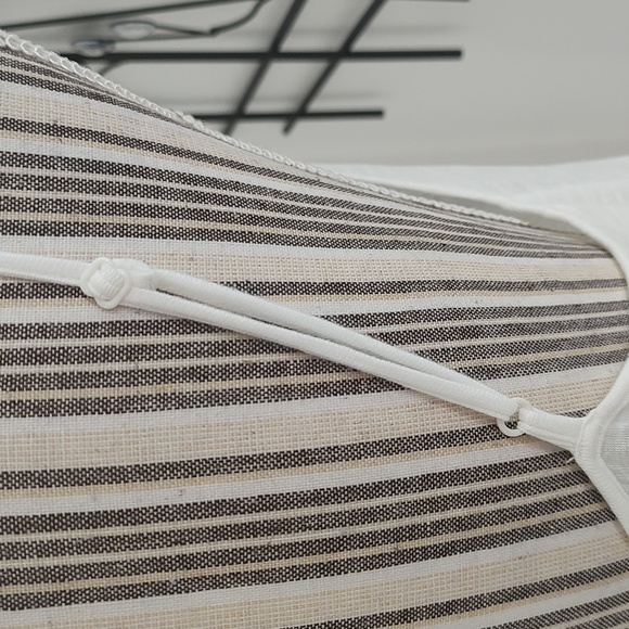 2 Piece Lucky Brand Lace Short Sleeve Top & Matching Cami Set Cream M - Picture 5 of 10